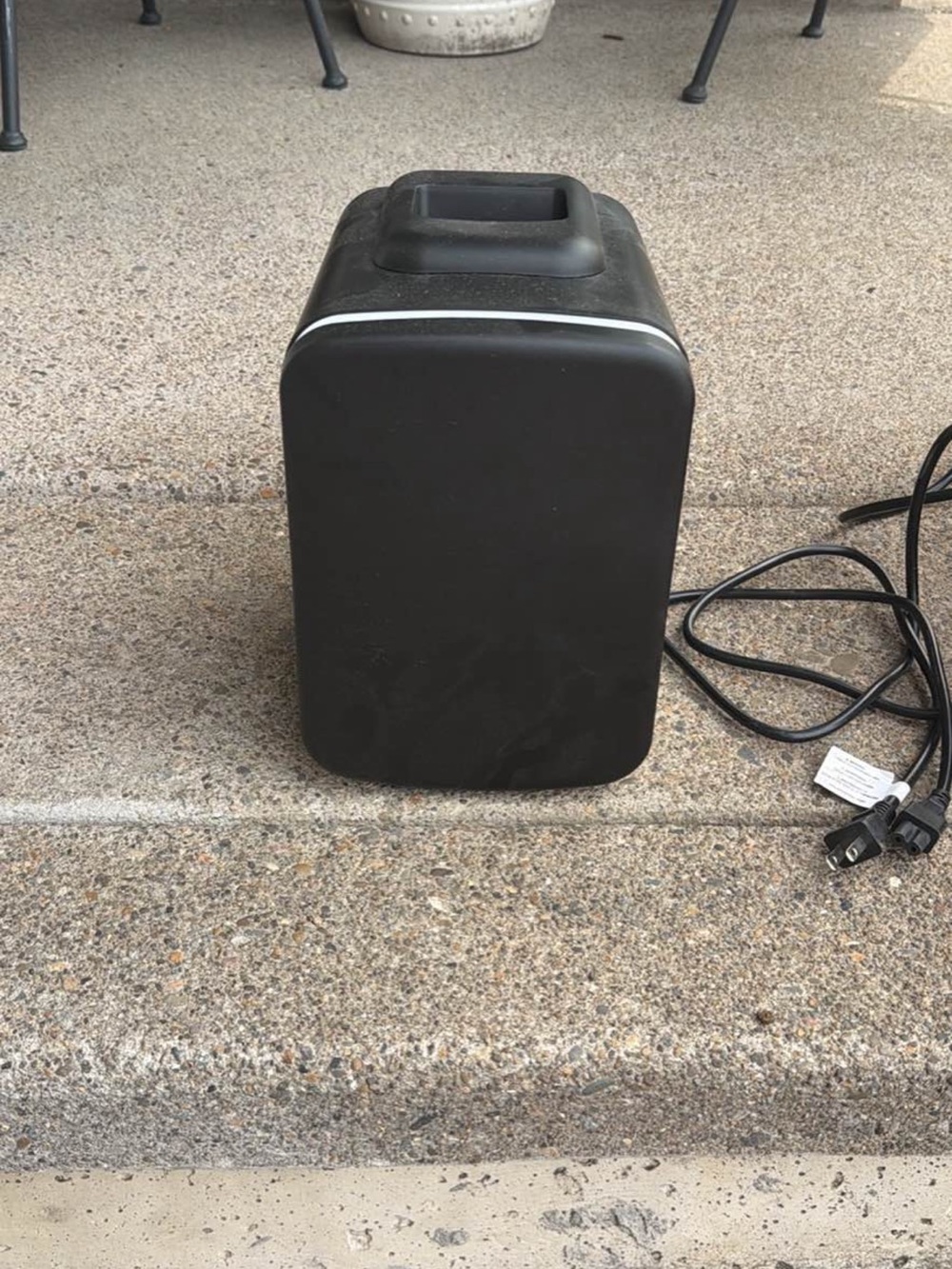 Compact Black Electric Appliance with Cord